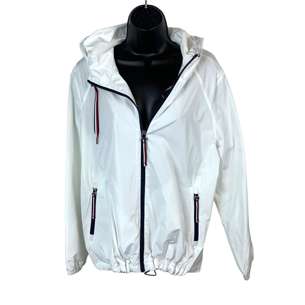 Tommy Hilfiger White Light Jacket Unisex Large Full Zip Jacket